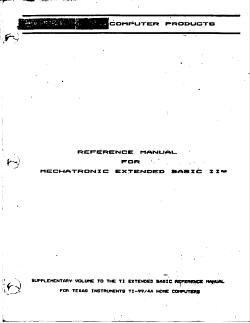 Mechatronic XBII manual